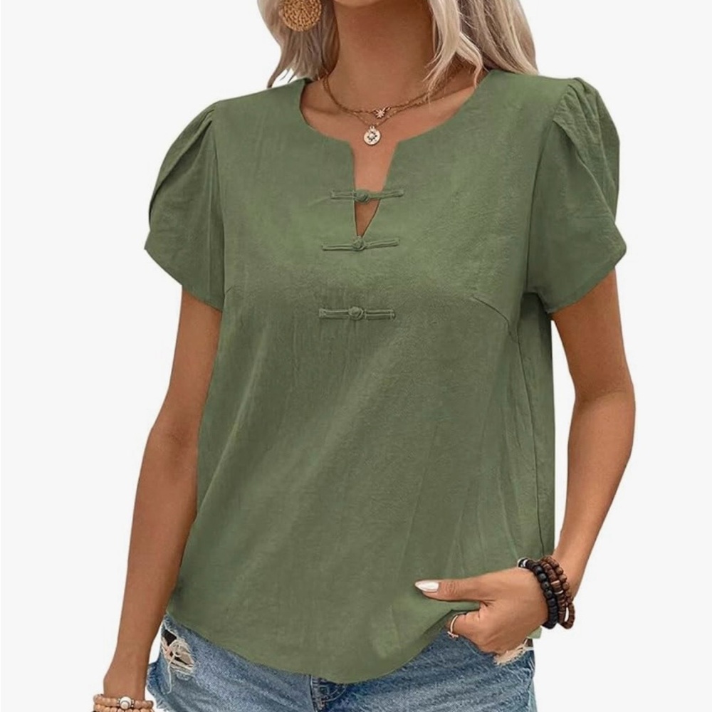 Falechay Brand Green Women's Top